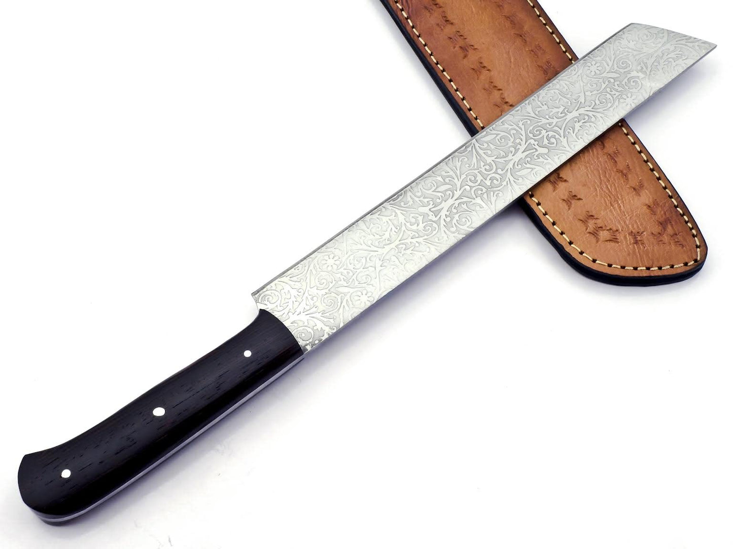 BK-782 Handmade Stainless steel 15Inches Full Tang Hunting Knife - Beautiful Wenge Wood Handle