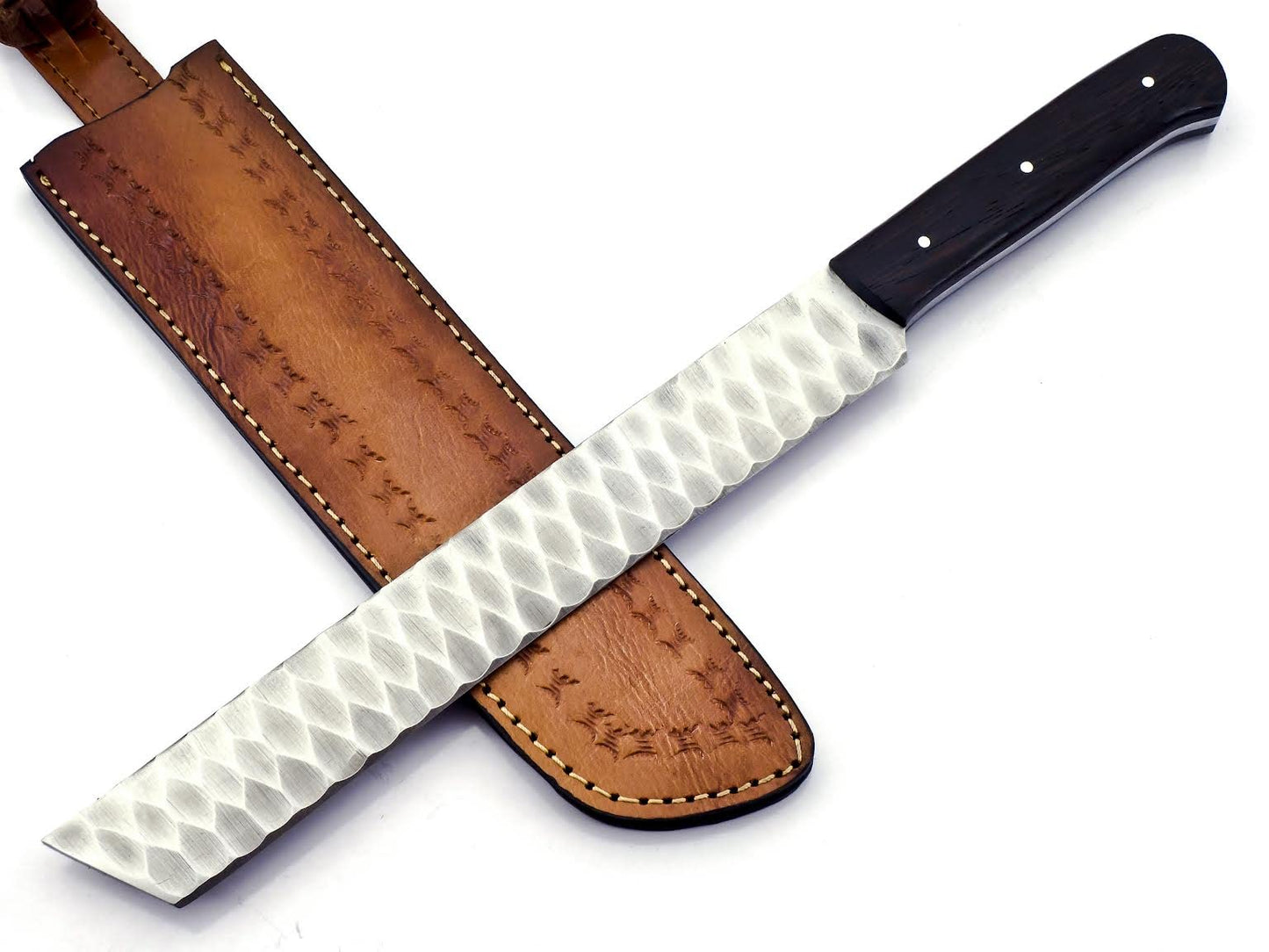 BK-781 Handmade Stainless steel 15 Inches Full Tang Hunting Knife - Beautiful Wenge Wood Handle