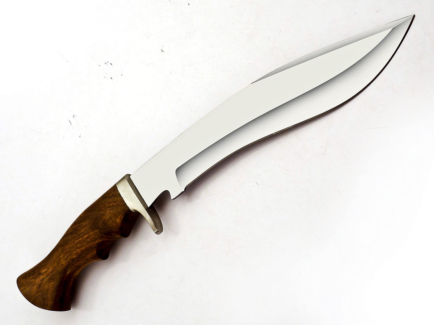 Handmade D2 Stainless Steel 15 Inches Kukri Knife HK-779 -Beautiful Rose Wood Handle