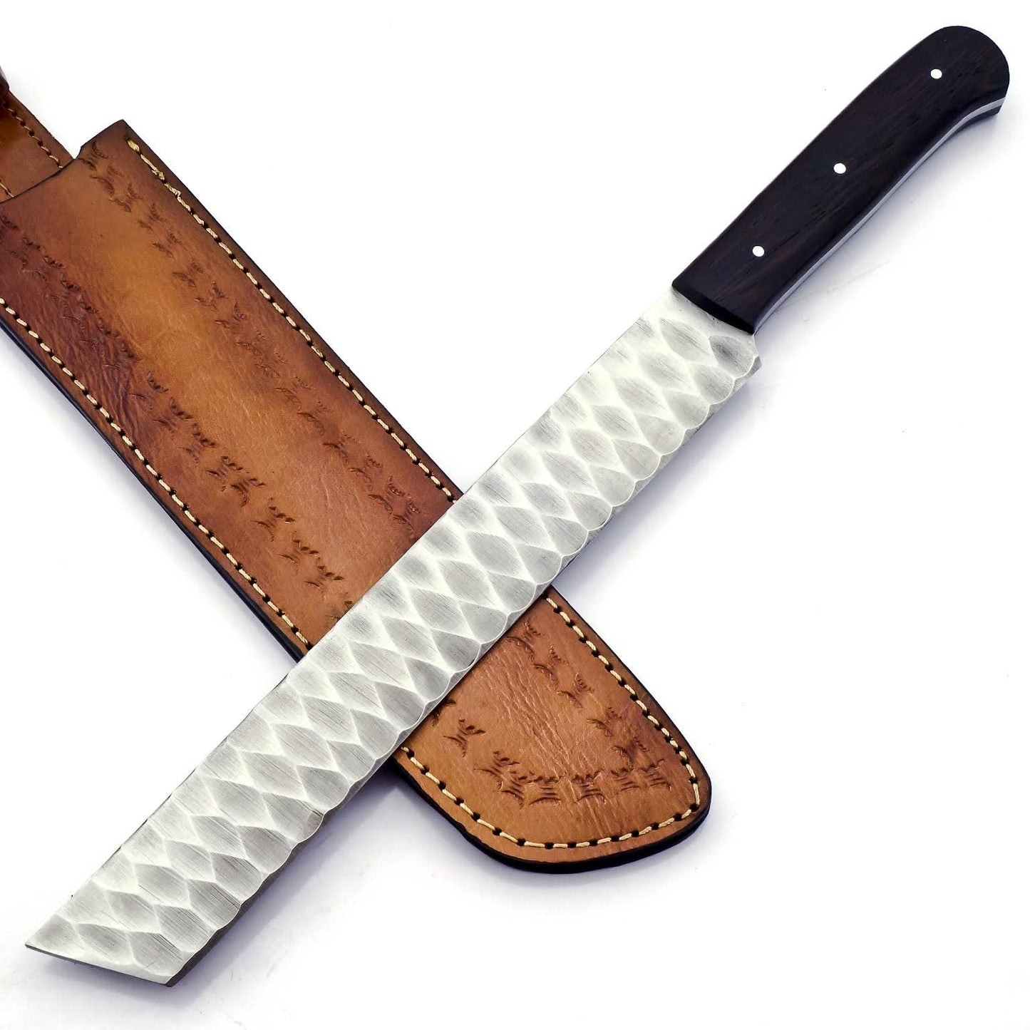 BK-781 Handmade Stainless steel 15 Inches Full Tang Hunting Knife - Beautiful Wenge Wood Handle