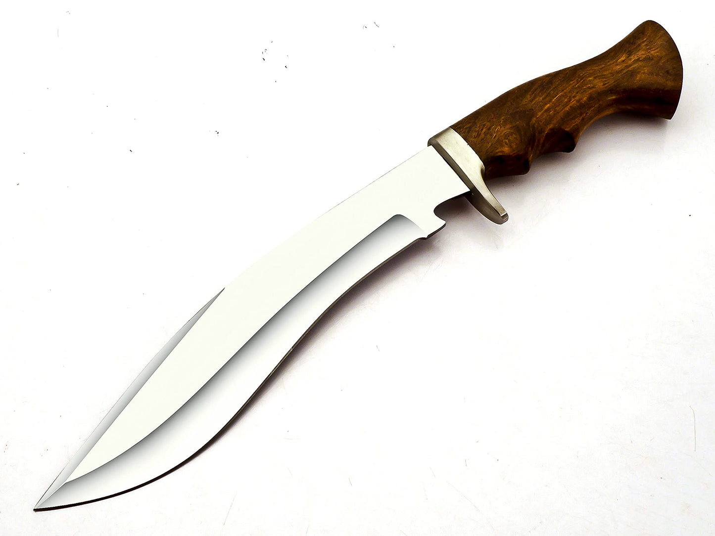 Handmade D2 Stainless Steel 15 Inches Kukri Knife HK-779 -Beautiful Rose Wood Handle