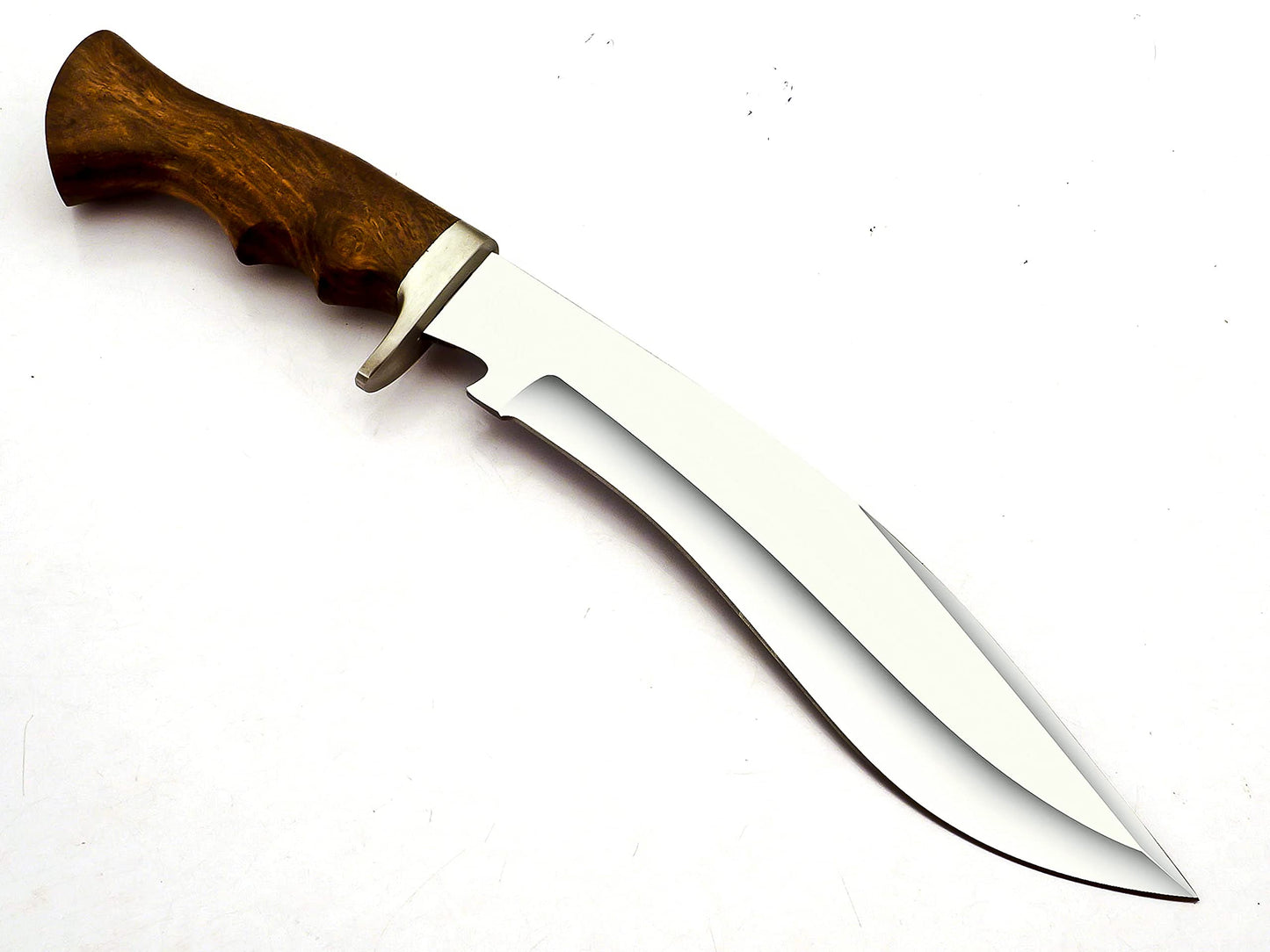 Handmade D2 Stainless Steel 15 Inches Kukri Knife HK-779 -Beautiful Rose Wood Handle