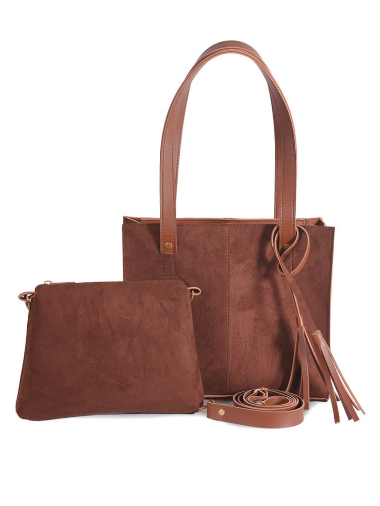 SB-2502 SUEDE BAGS (BROWN)