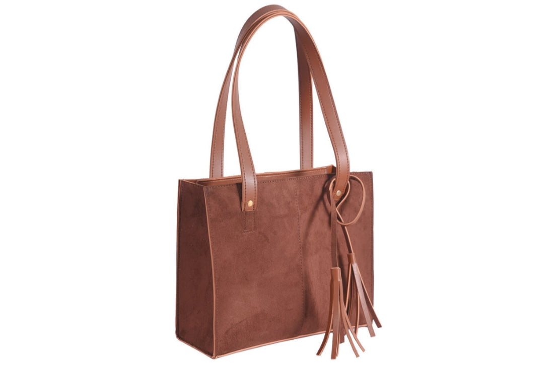 SB-2502 SUEDE BAGS (BROWN)