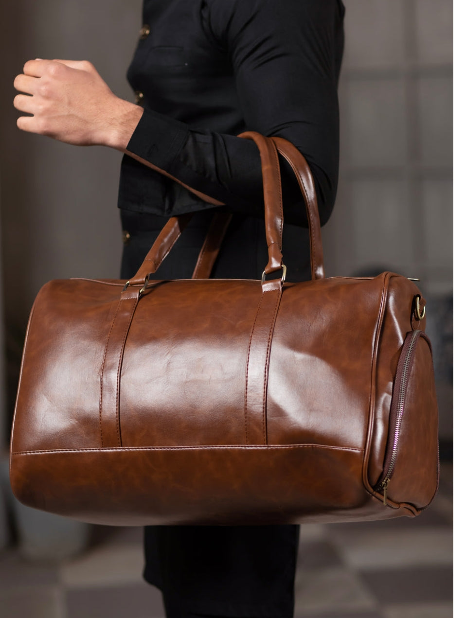 BDB-0001 BERLIN DUFFEL BAG BROWN