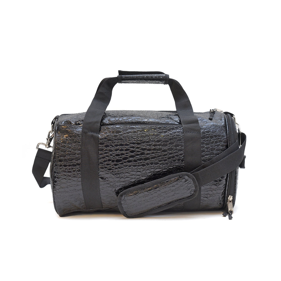 ZCDB-210 ZORRO CROCODILE DUFFLE BAG BLACK