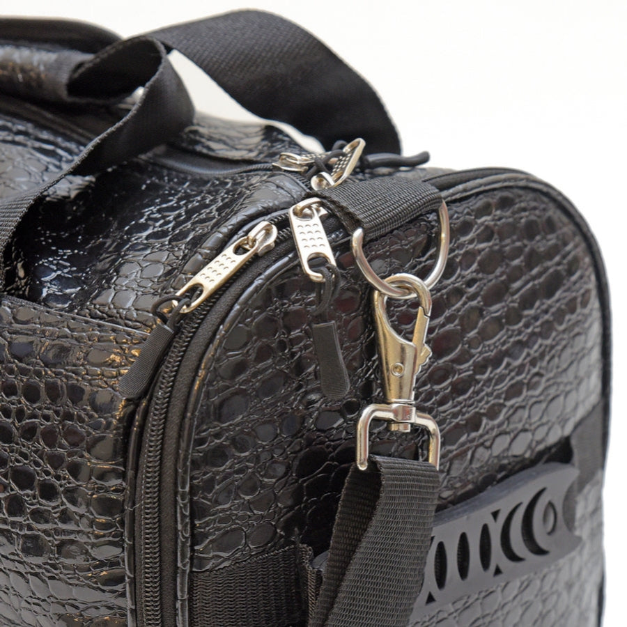 ZCDB-210 ZORRO CROCODILE DUFFLE BAG BLACK