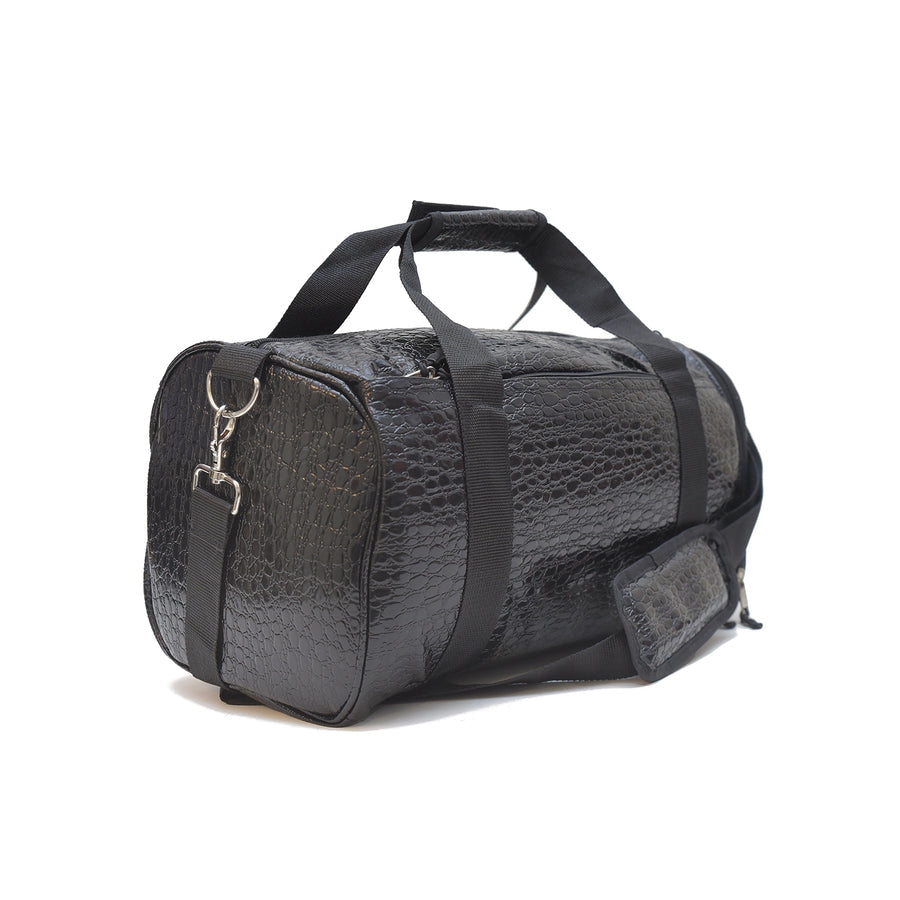 ZCDB-210 ZORRO CROCODILE DUFFLE BAG BLACK