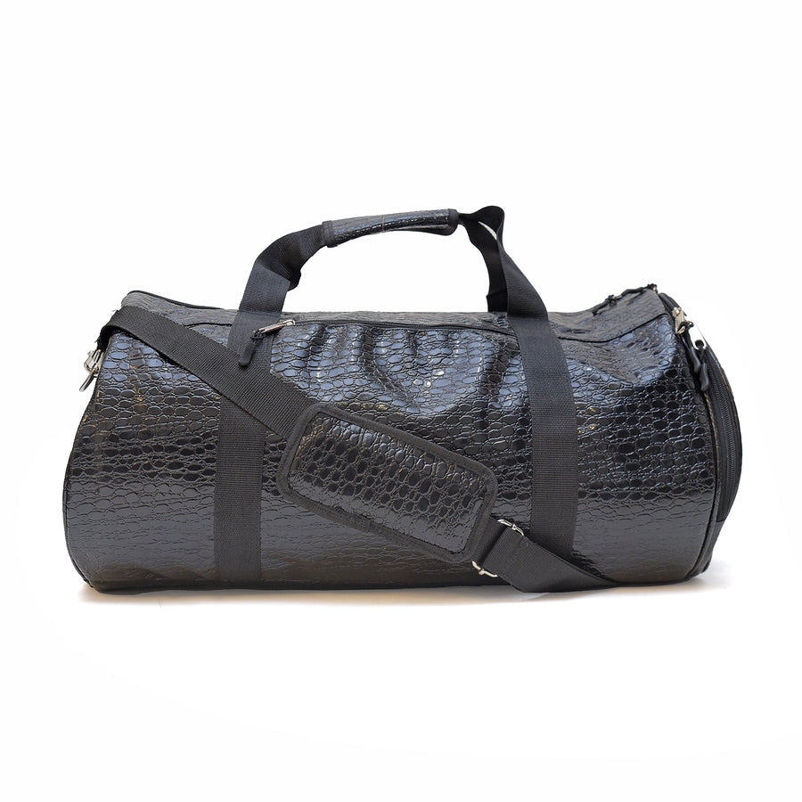 ZCDB-210 ZORRO CROCODILE DUFFLE BAG BLACK